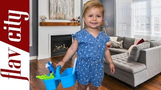 Clean-Up Time | 22 Month Old Rose Does Her Chores