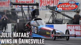 Julie Nataas wins Top Alcohol Dragster at the AMALIE Motor Oil NHRA Gatornationals