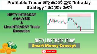Live Intraday Trading Strategy in Malayalam Using Smart Money Concepts