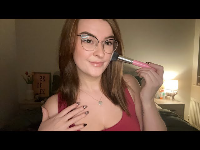 ASMR on Myself | Hair Play, Face Brushing and Tracing 
