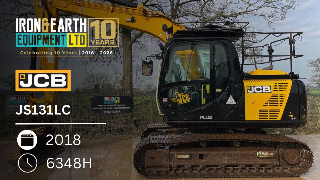 2018 JCB JS131LC Tracked Excavator 