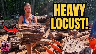 Bucked Up Locust Was Waiting...Time to Split It!