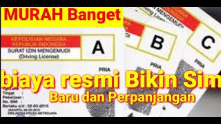 biaya resmi bikin sim baru, ternyata murah banget