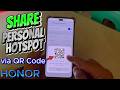 How to Share Personal Hotspot via QR Code on Honor Mobile Phone