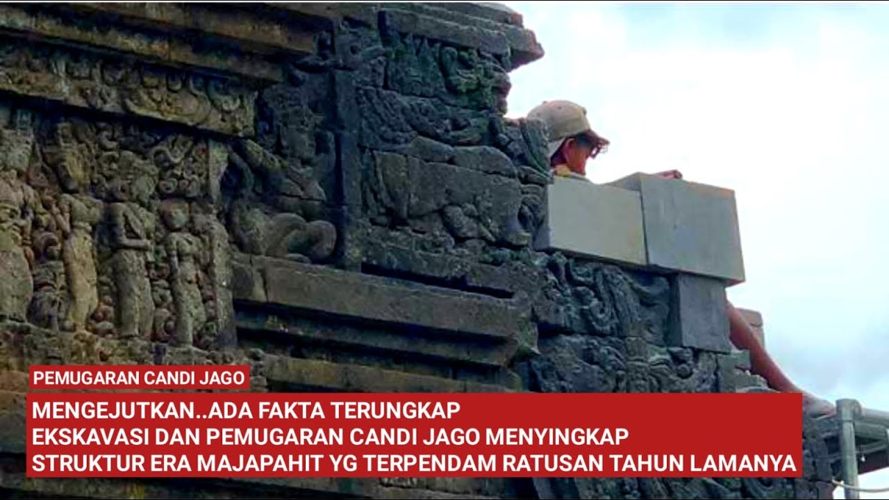Update Perkembangan Pemugaran Candi jago Ada Struktur Baru Yang Terungkap