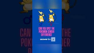 Can You Spot The Pokémon Gender Difference 19 #pokemon #shorts #whosthatpokemon #pokemonquiz