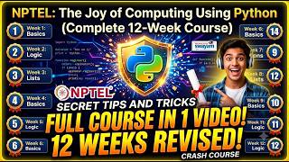 The Joy of Computing Using Python NPTEL 2026– Full 12 Weeks Revision + Secret Tips & Tricks 🎯
