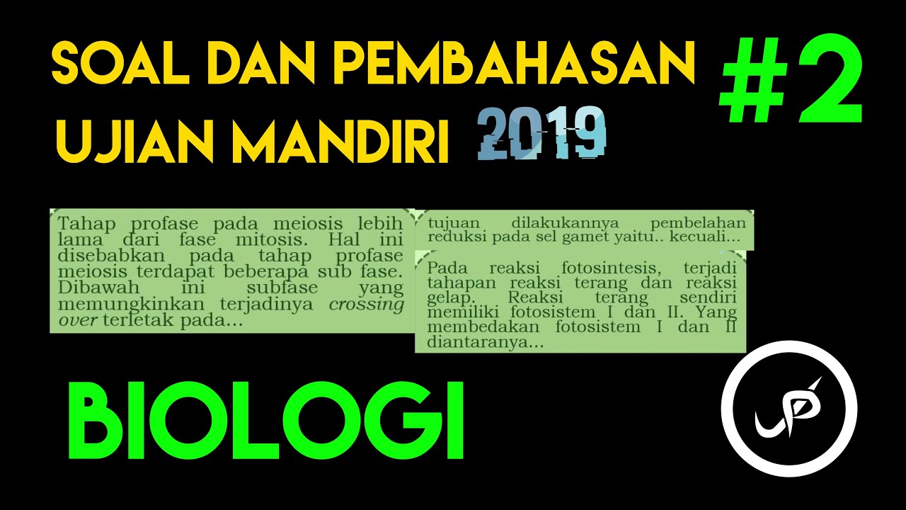 Soal Ujian Mandiri Biologi dan pembahasan 2