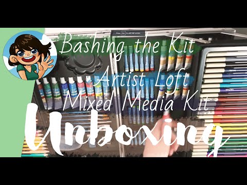 bashing-the-kit:-126-piece-artist-loft-mixed-media-art-kit-unbox-and-swatch