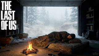 Ellie Winter Ambience ❄️ | Cozy Fire & Heavy Snowfall | Jackson Patrol Refuge screenshot 3