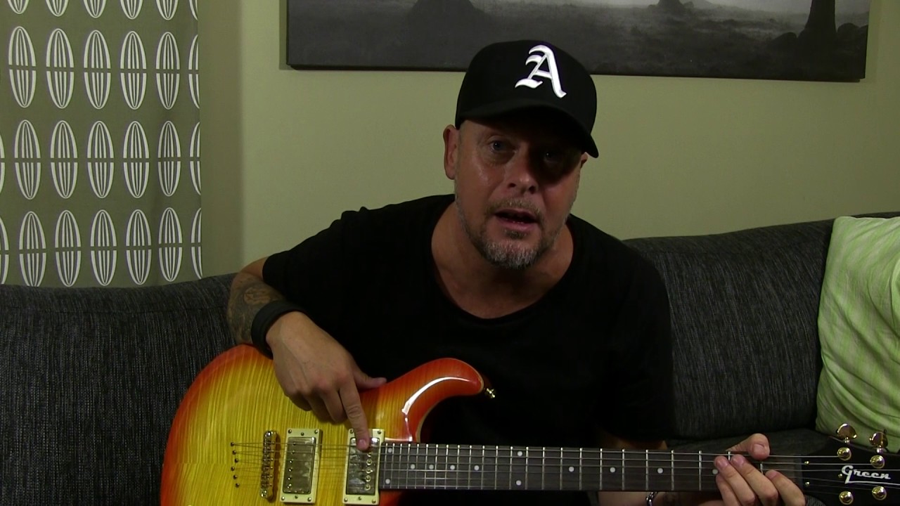 Green Amber Burst Guitar