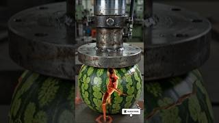 Hydraulic Press vs Giant Watermelon! 🍉💥 | Ultimate ASMR Explosion #shorts