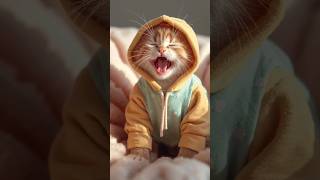 Meow Meow Sad Song Orange Fat Cat at Work All Day