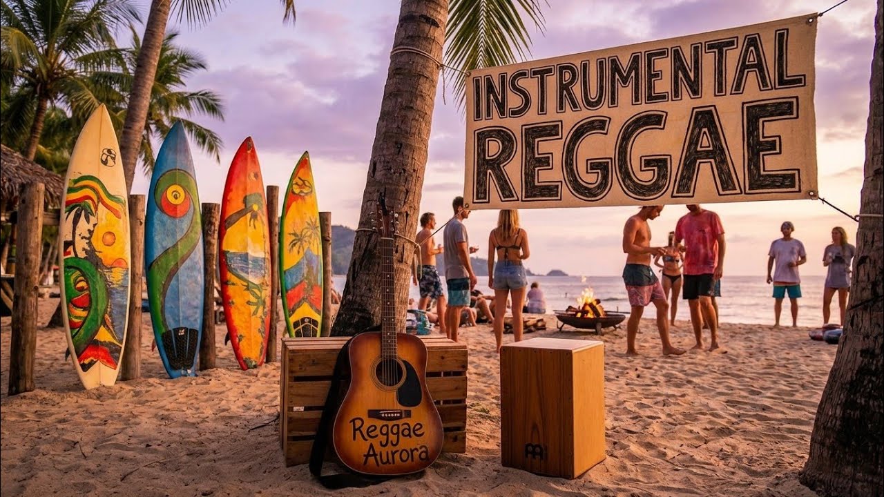Island Reggae Instrumental Music – Relaxing Tropical Reggae for Work, Study & Stress Relief