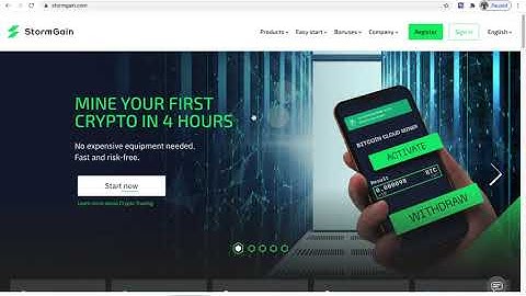 Free Cloud Mining USDT on Storm Gain