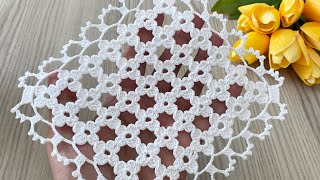 NEW and  BEAUTIFUL One Piece Crochet Runner, Tablecloth, Shawl, Blouse, Pillow Pattern