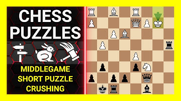 Chess Puzzles to Practice. Themes: Middlegame, Short puzzle, Crushing. Learn Chess