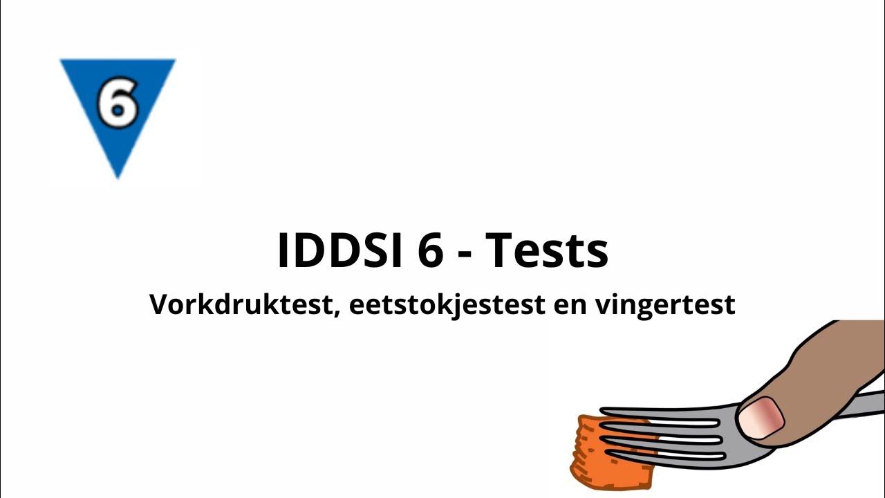 Iddsi level 6 instructie testmethoden nederlands youtube