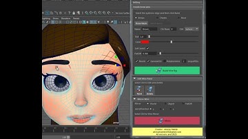 maya script sticky brows wire rig
