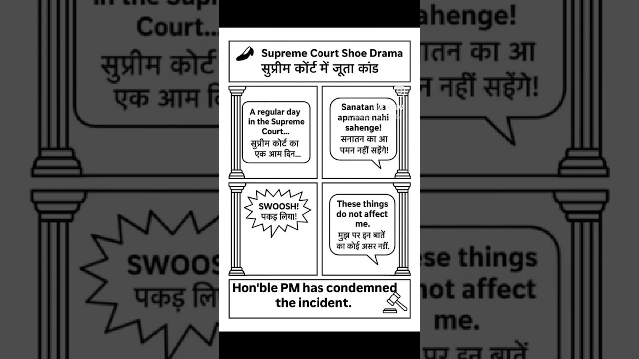 Shoe hurled over Hon'ble CJI by an advocate 