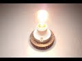 Free energy generator with light bulb and powerful magnet - 2019.