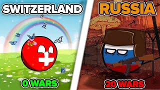 From the Most Peaceful to the Most Aggressive Countryball of the 20th-21st Century | Animation