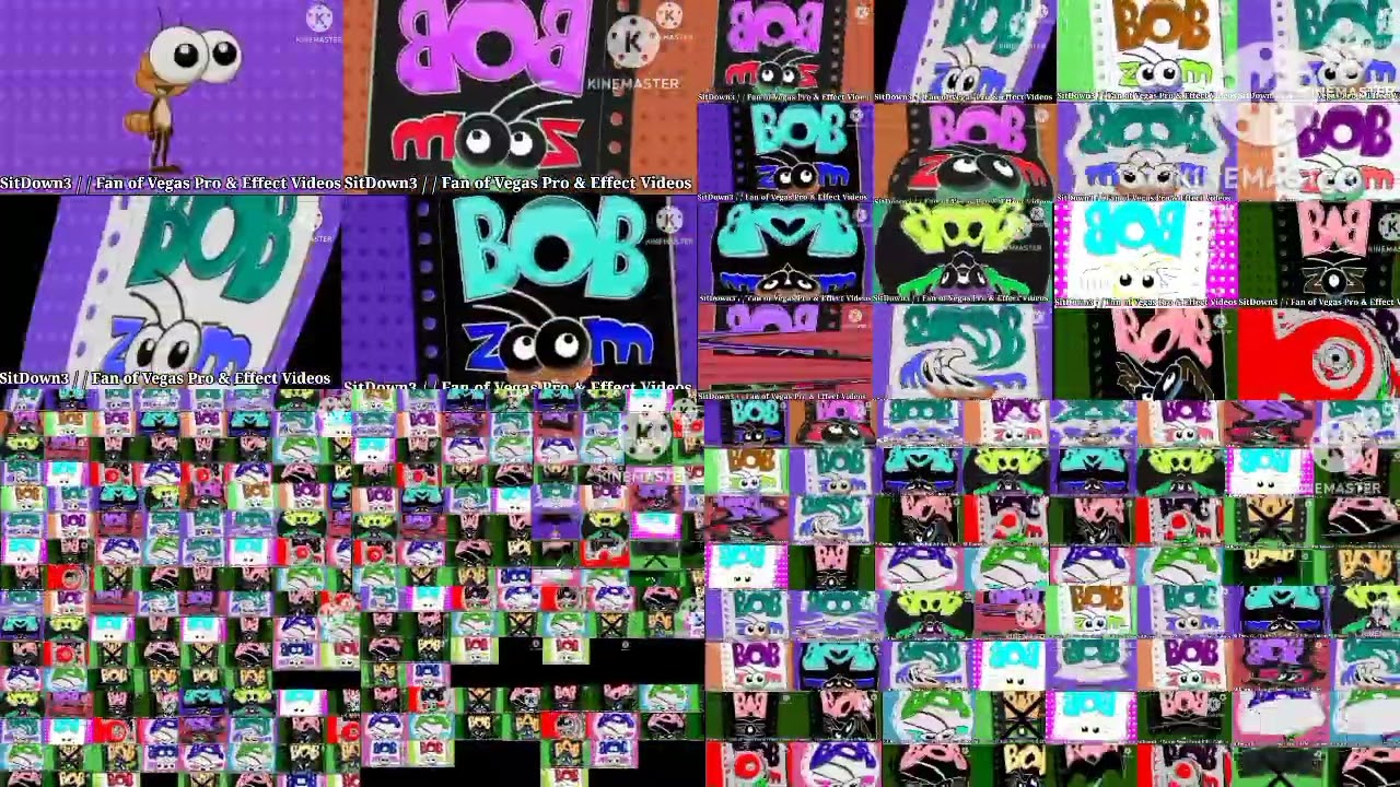 Bob zoom logo effecs 4 16 64 x4