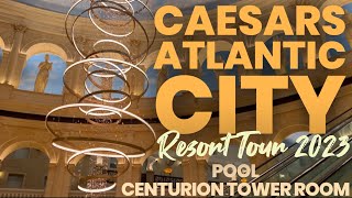 Caesars Atlantic City centurion tower room,  pool & resort tour!
