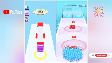 Jelly Run 2048 vs Crowd Number Run 3D | All Levels Gameplay | Android, iOS | Satisfying Mobile Games