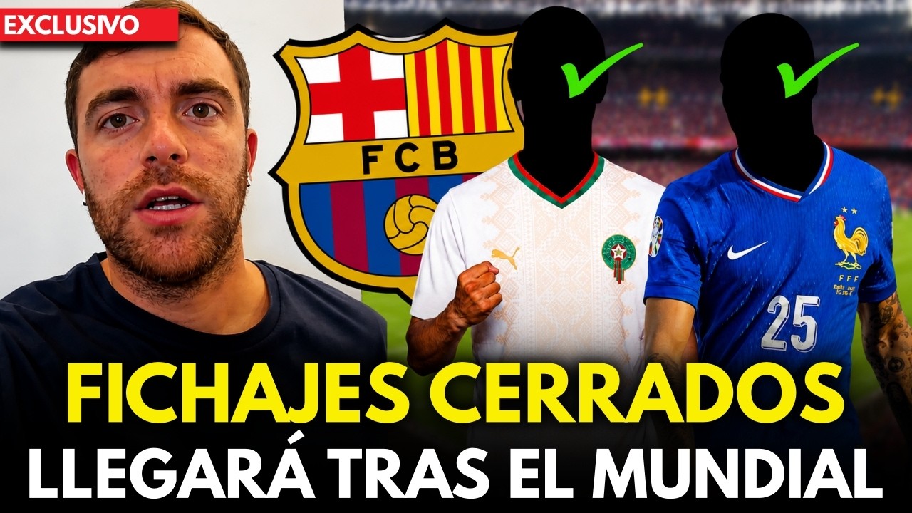 ¡Bomba en el Barça! Dos fichajes oficiales sacuden al Barcelona