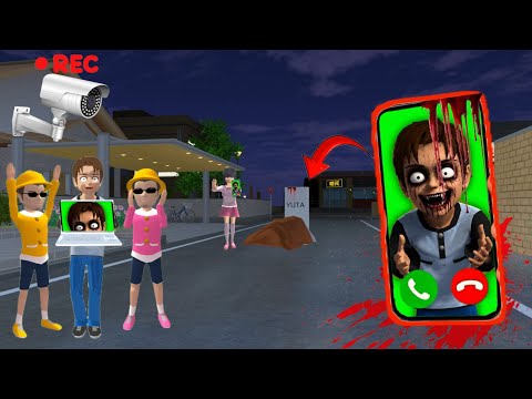 Yuta Panik Mio Di Telfon Yuta Palsu Hantu Di Bawak Ke Kuburan Sakura School Simulator
