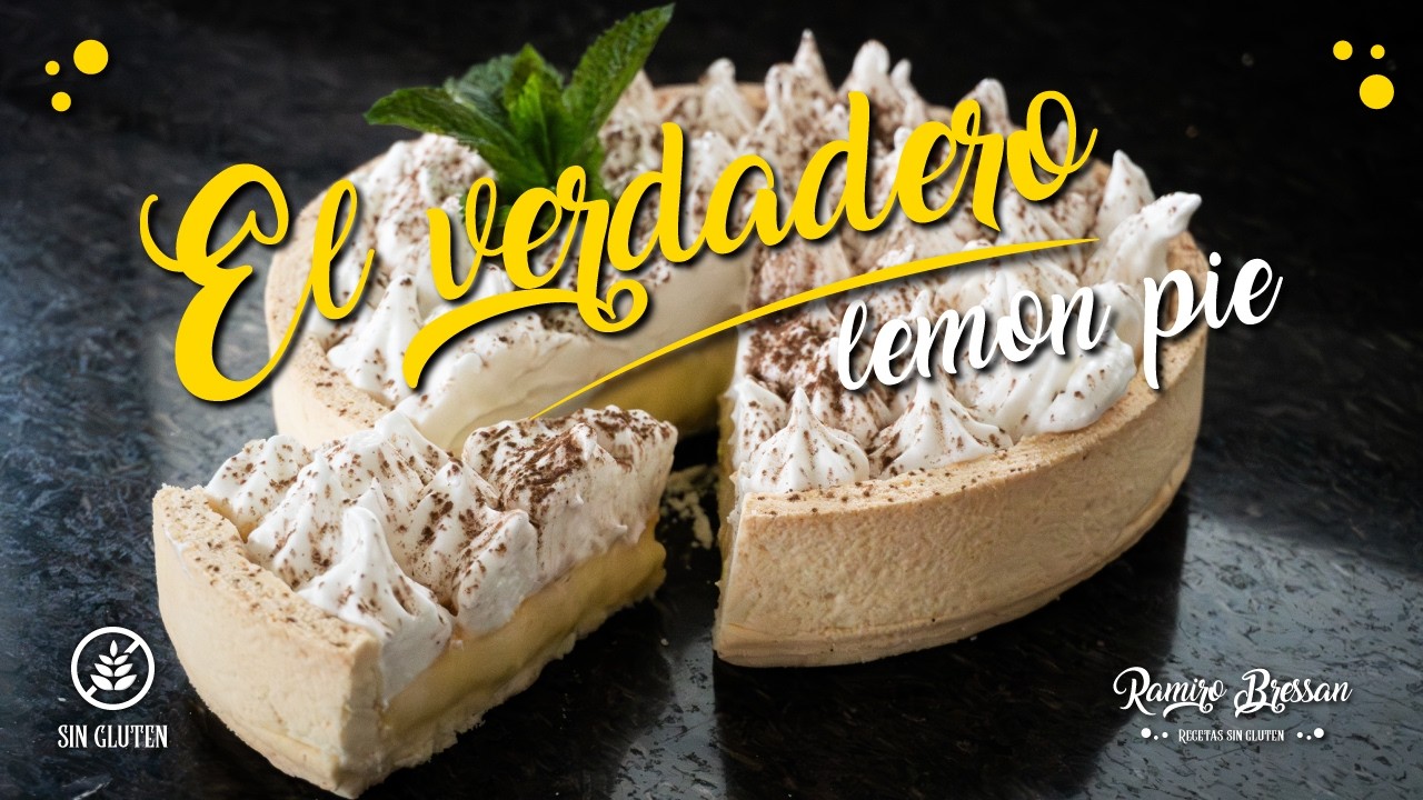 🍋 Un LEMON PIE de otro planeta + relleno + merengue 🤯 Paso a paso y ¡SIN GLUTEN!