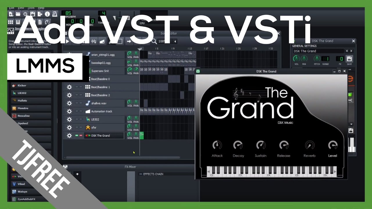Lmms How To Download And Use Vst And Vsti Instruments Youtube