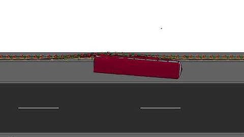 LS-DYNA simulation of test TB51, EN 1317