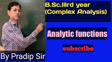 B.Sc.lllrd year maths.//Lec.3 Complex Analysis.