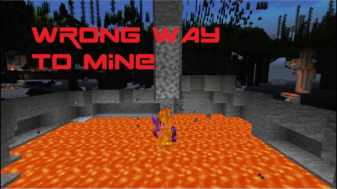 How to dig down in Minecraft SAFELY using the BEST methods YouTube