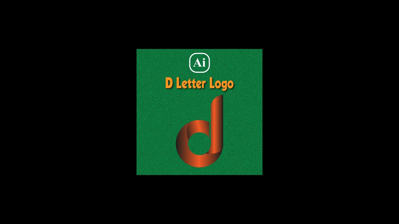 Adobe Illustrator - Design D Letter Logo illustrator