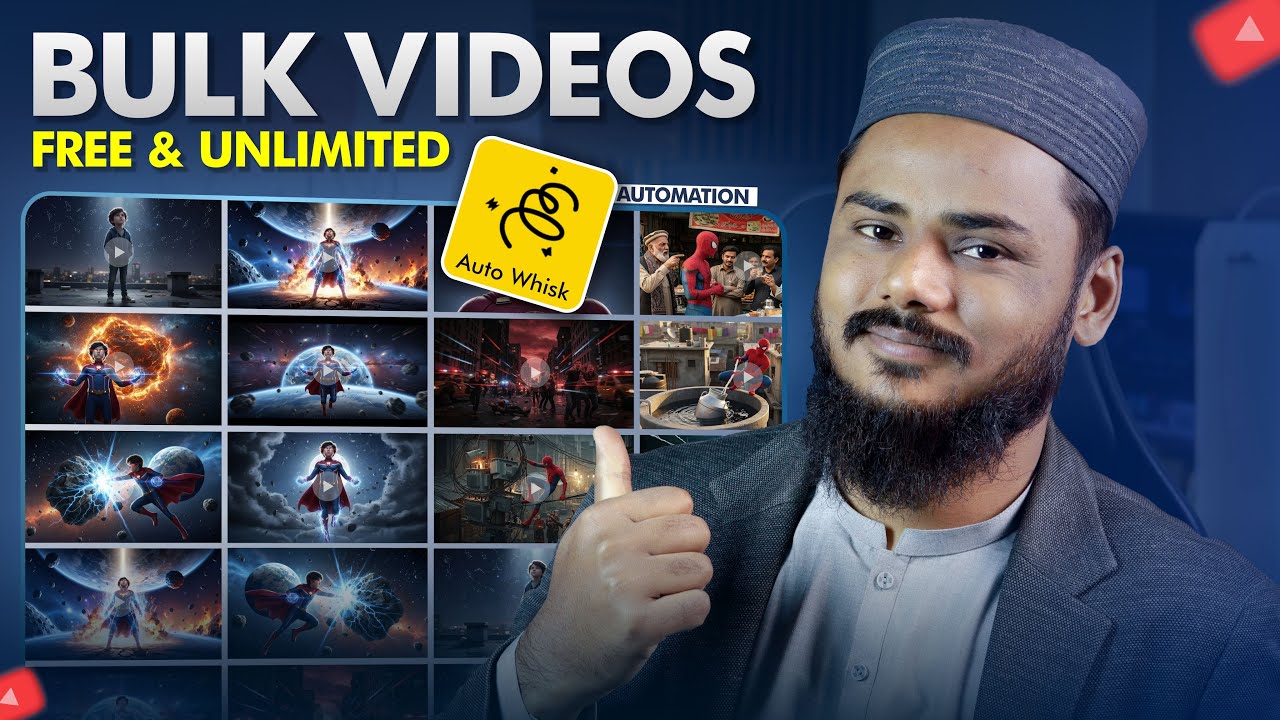 How I Created Unlimited AI Videos in Bulk (One Click) | FREE Text-to-Video Automation 2026 | F Guide