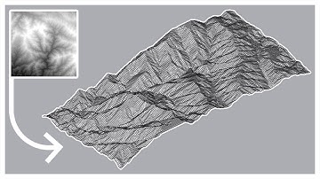 Terrain Model from Height Map - Heightfield - Rhino 7