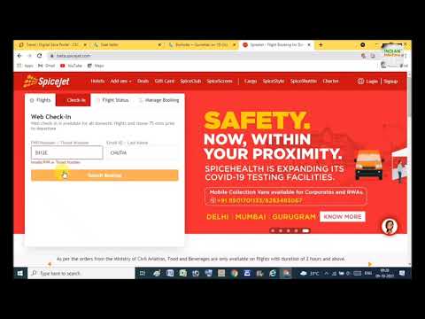 How to Generate Boarding Pass Of Spicejet flight. Web check-in process of Spicejet flight. #Spicejet