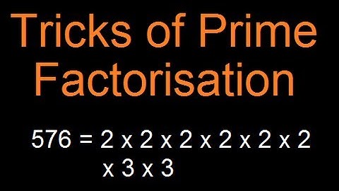 Finding Square roots using prime factors
