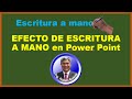 ✍ Efecto escritura a mano paso a paso✍. Tutorial PowerPoint. Animaciones. Handwriting Text Effect.