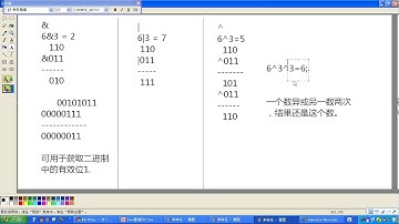 23 Java基础 位运算符 或异或取反
