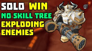 SOLO Exploding Enemies Modifier Triumph + No Skill Tree | TDS Tower Defense Simulator