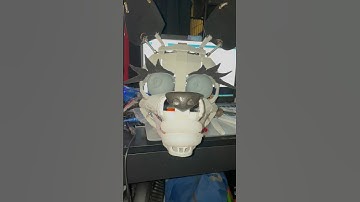 My animatronic fox girl eye test #3dprinting #animatronic