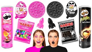 ब्लैक बनाम पिंक फूड का स्वाद | पागल रसोई की स्थितियाँ DaRaDa Best