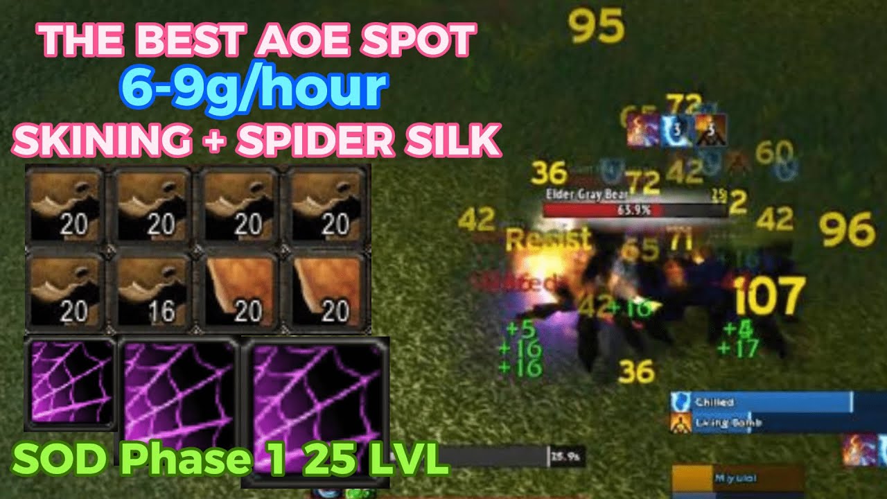 Where is the best place to farm Spider Silk? - TibiaQA
