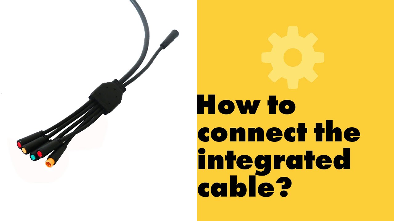 Electric Bicycle Repair Guide | How to connect the integrated cable ...