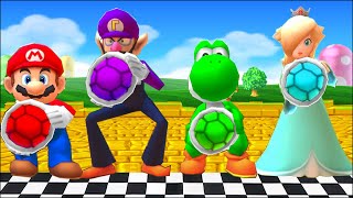 Mario Party The Top 100 MiniGames Rosalina Vs Mario Vs Waluigi Vs Yoshi (Master Difficulty)