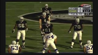 Espn nfl 2k5 football week 16 colts @ raiders